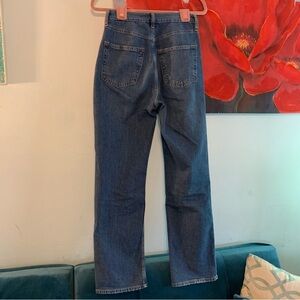 Gap High Rise Barrel Jeans Womens 2 26R Blue Baggy Denim Cotton 90s